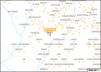 map of Goden