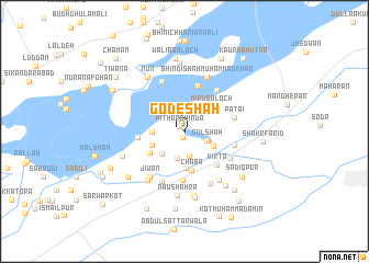 map of Gode Shāh