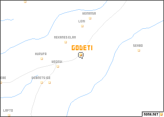 map of Godetī