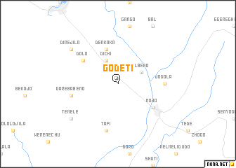 map of Godētī