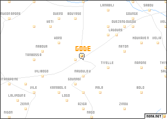 map of Godé