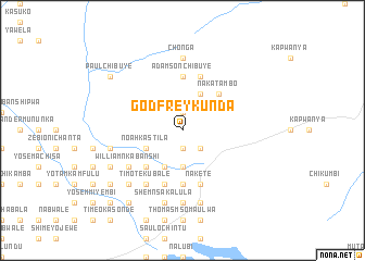 map of Godfrey Kunda