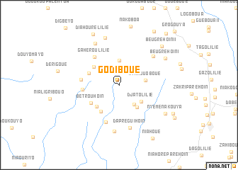 map of Godiboué