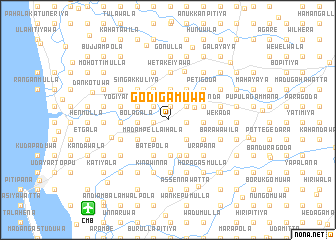 map of Godigamuwa