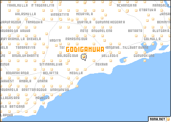 map of Godigamuwa