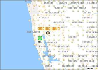 map of Godigomuwa