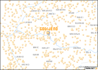 map of Godijeno