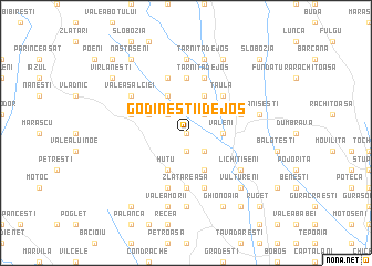 map of Godineştii de Jos