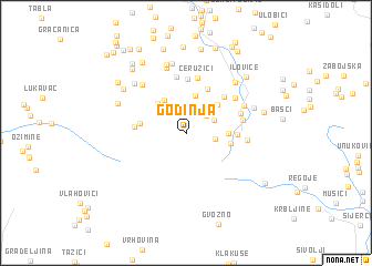 map of Godinja