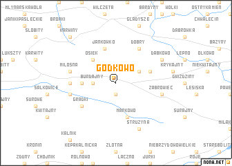 map of Godkowo