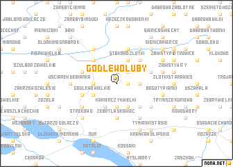 map of Godlewo Łuby