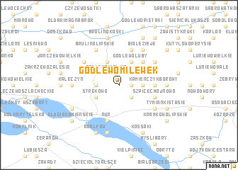 map of Godlewo Milewek