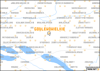 map of Godlewo Wielkie