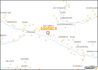 map of Gödnach