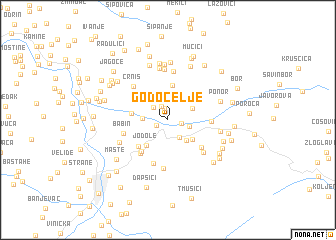 map of Godočelje