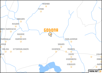 map of Godona