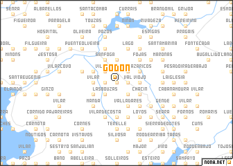 map of Godón