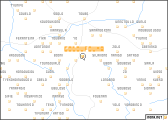 map of Godoufouma