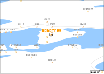 map of Godøynes