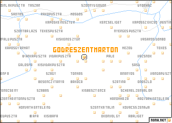 map of Gödreszentmárton