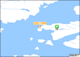 map of Godthåb