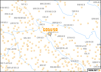 map of Goduša