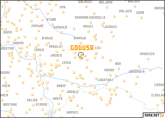 map of Goduša