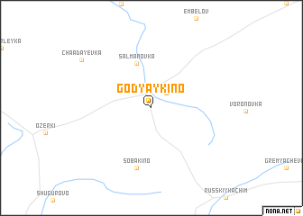 map of Godyaykino