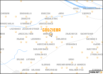 map of Godzięba