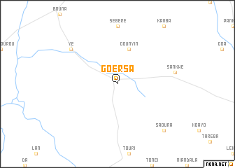 map of Goersa