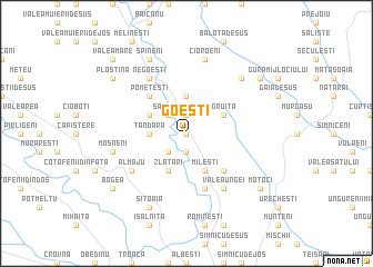 map of Goeşti