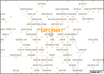 map of Gof Caddey