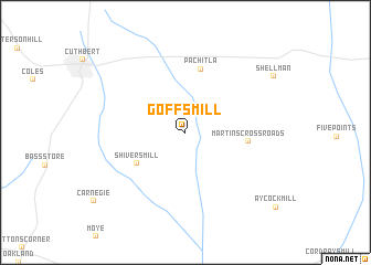 map of Goffs Mill