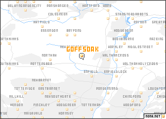 map of Goffs Oak