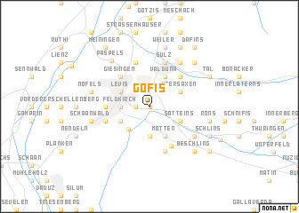 map of Göfis