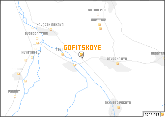 map of Gofitskoye