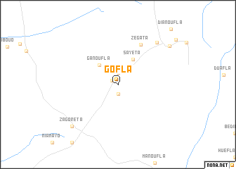 map of Gofla
