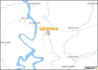 map of Gogāmukh