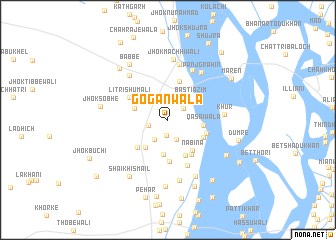 map of Goganwāla