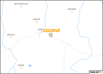 map of Gogāpur