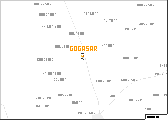 map of Gogāsar