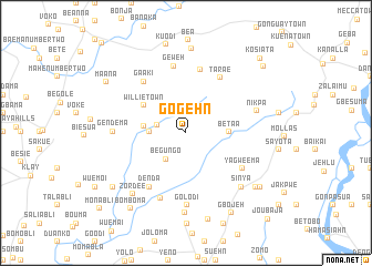 map of Gogehn