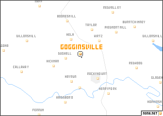 map of Gogginsville