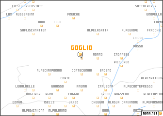 map of Goglio