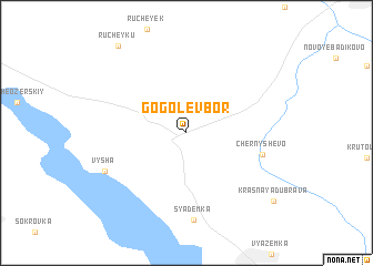 map of Gogolev Bor