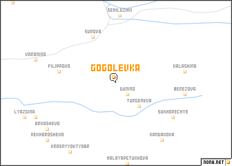 map of Gogolevka