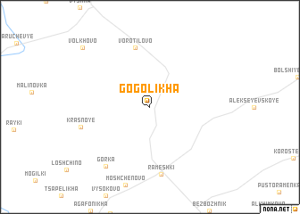 map of Gogolikha