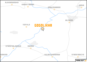 map of Gogolikha