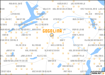 map of Gogolina