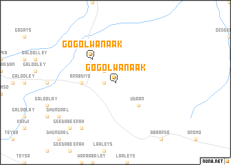map of Gogol Wanaak
